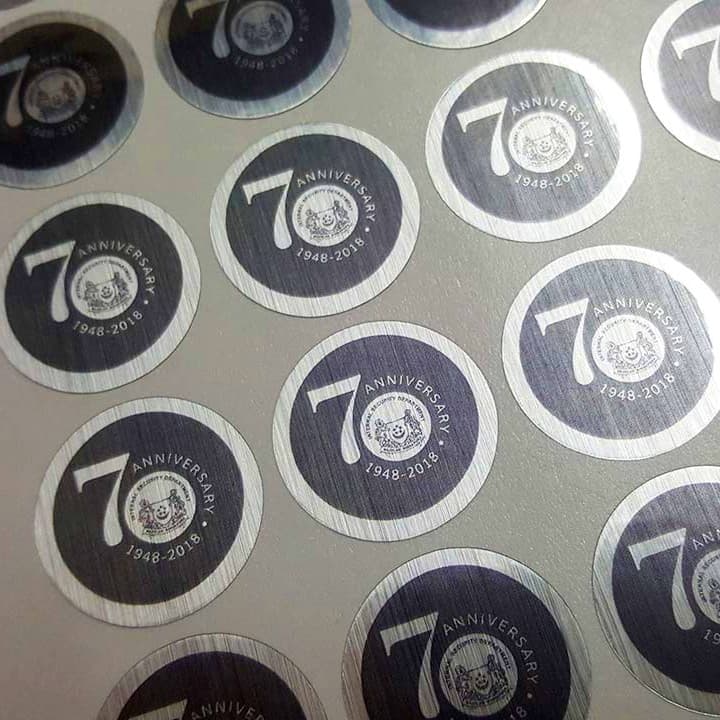 Silver Foil Stickers & Labels - Image 1
