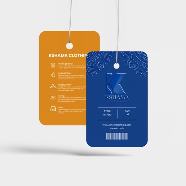Matt Lamination + Spot UV Hang Tags – Premium 400 GSM Custom Die-Cut Tags