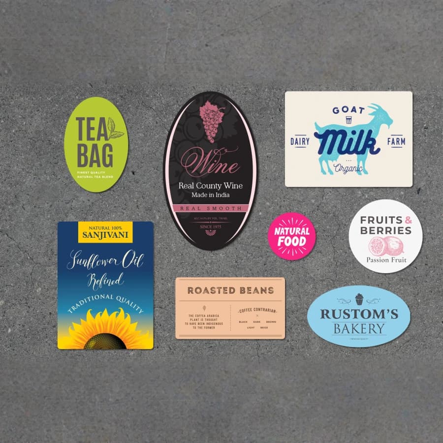 PVC Product Labels – Custom Self-Adhesive Branding Tags - Image 1