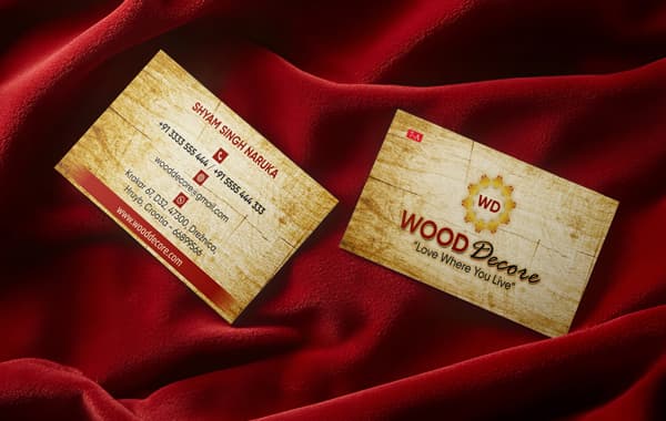 500 GSM + Velvet (with UV, Foil, Die Cut options) Visiting Card - Image 1
