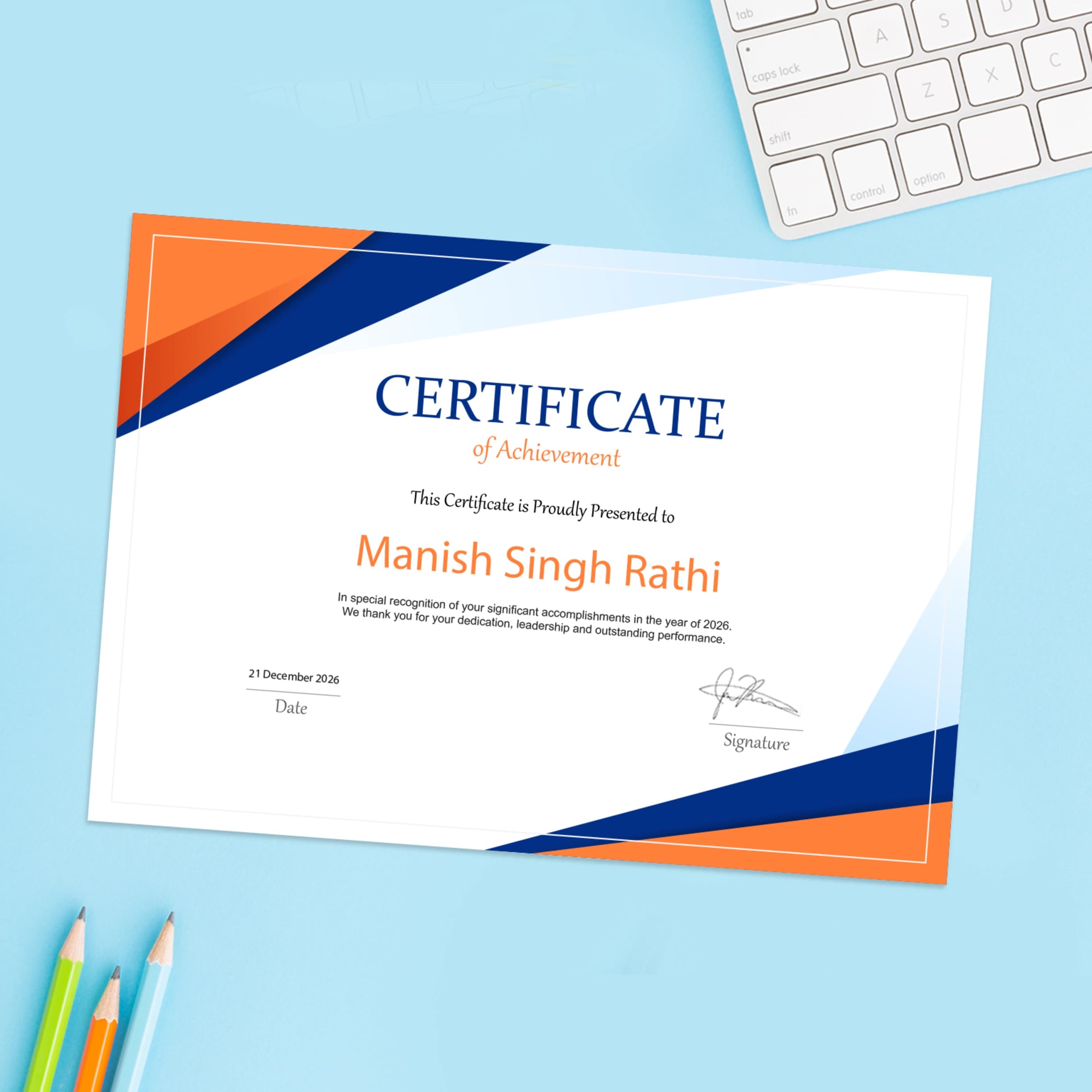 Custom Certificate Printing
