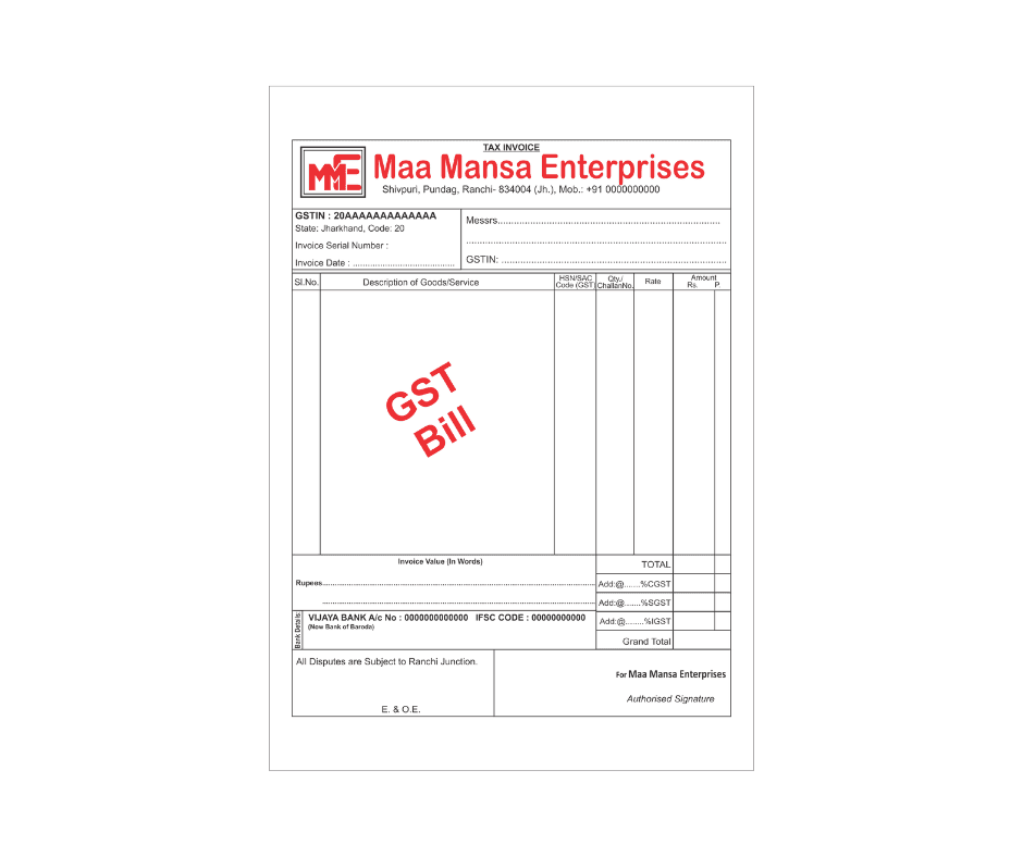 GST Bill Books products by Grafiq