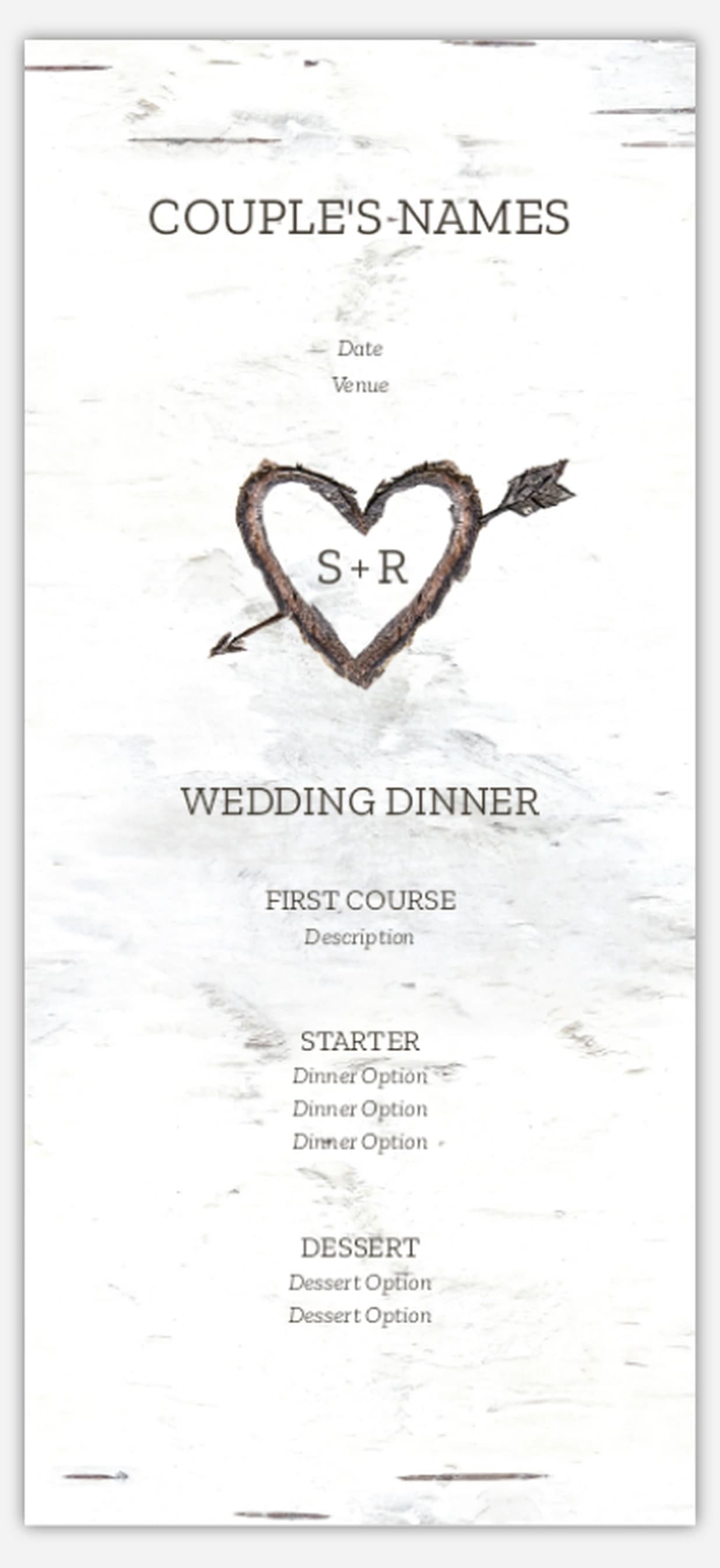 Wedding Menu Card - Image 4