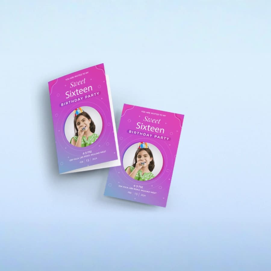 Birthday Invitation Card - Image 3