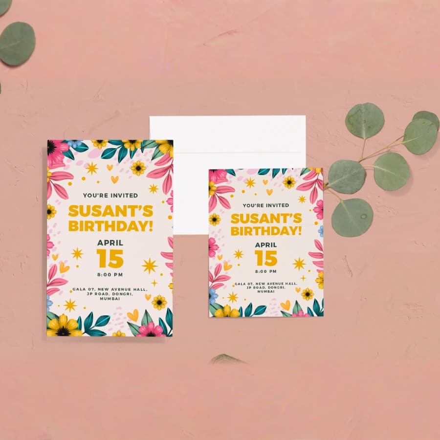 Birthday Invitation Card - Image 4