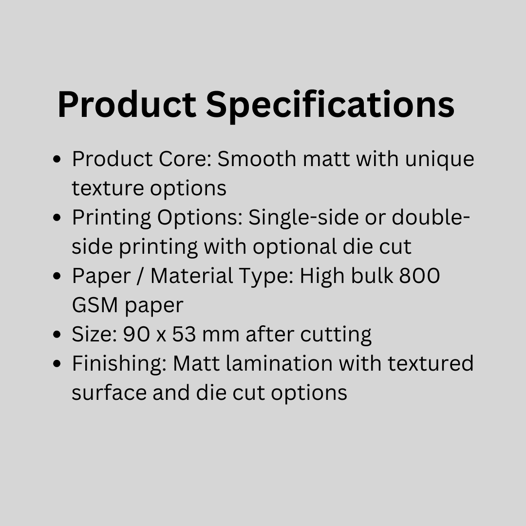 800 GSM + Matt + Texture Visiting Card - Image 12