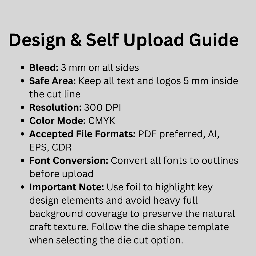 800 GSM Craft Sheet Visiting Card - Image 9