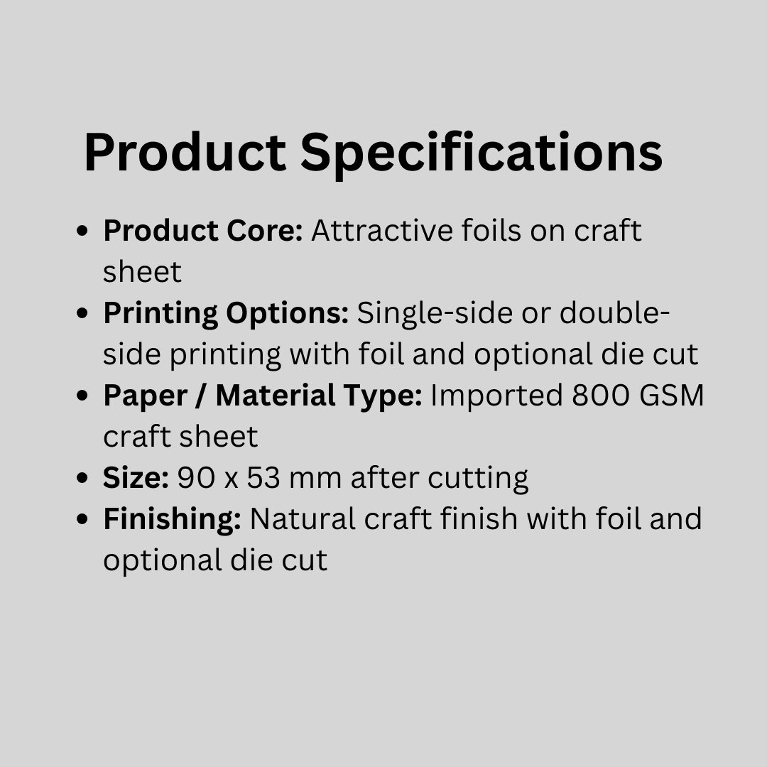 800 GSM Craft Sheet Visiting Card - Image 8