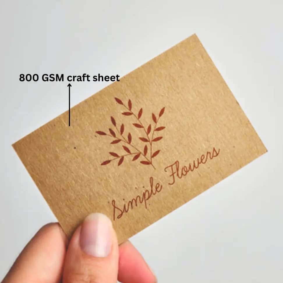 800 GSM Craft Sheet Visiting Card - Image 3
