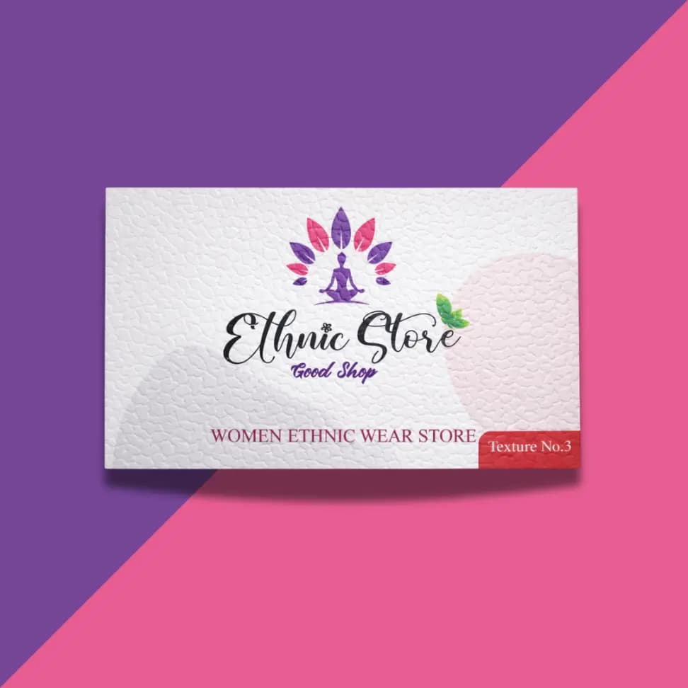 Gloss Coated + Texture Visiting Card - Image 3