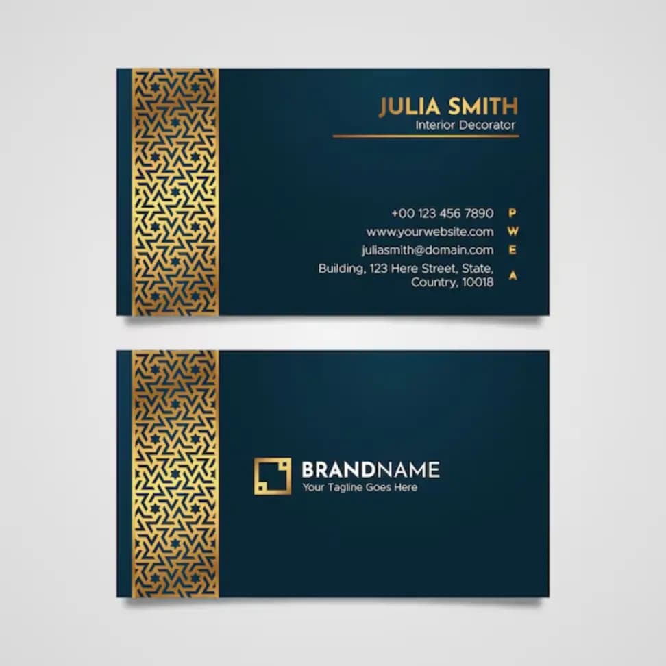 500 GSM + Velvet (with UV, Foil, Die Cut options) Visiting Card - Image 2