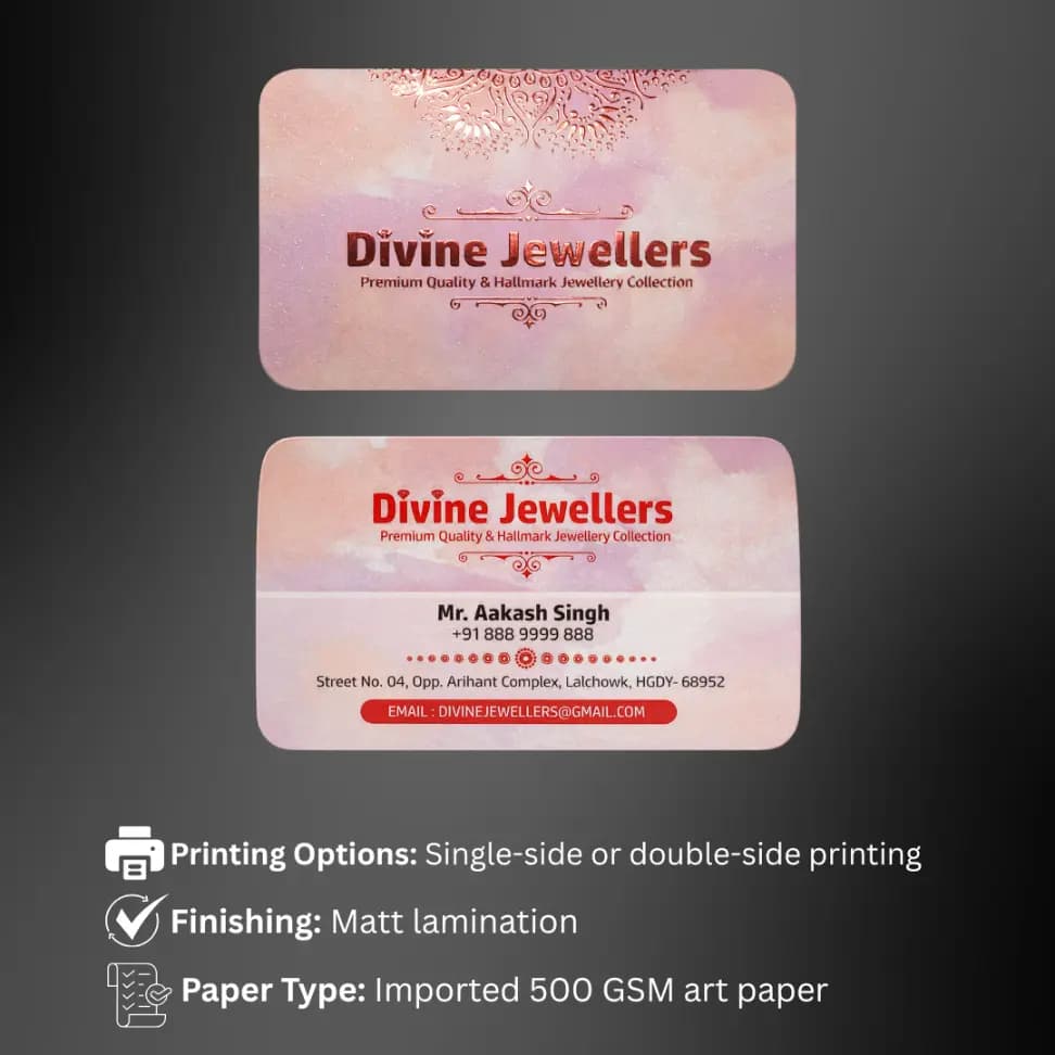 500 GSM Matt Visiting Card - Image 4