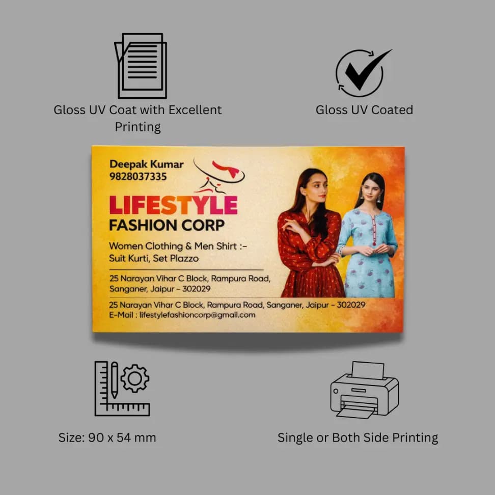 Gloss UV Coated Visiting Card - Image 5