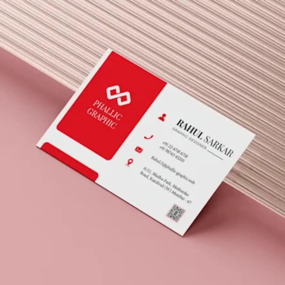 Gloss UV Coated Small Visiting Card - Image 1