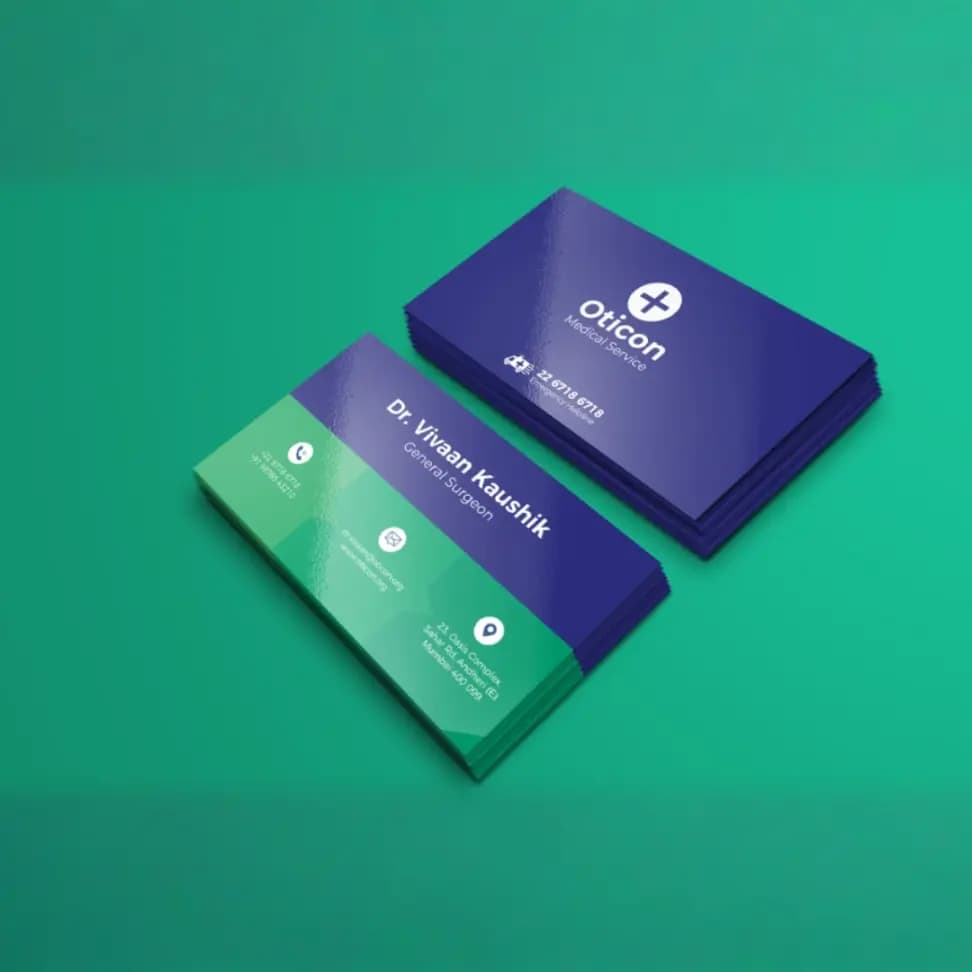 Gloss UV Coated Small Visiting Card - Image 3