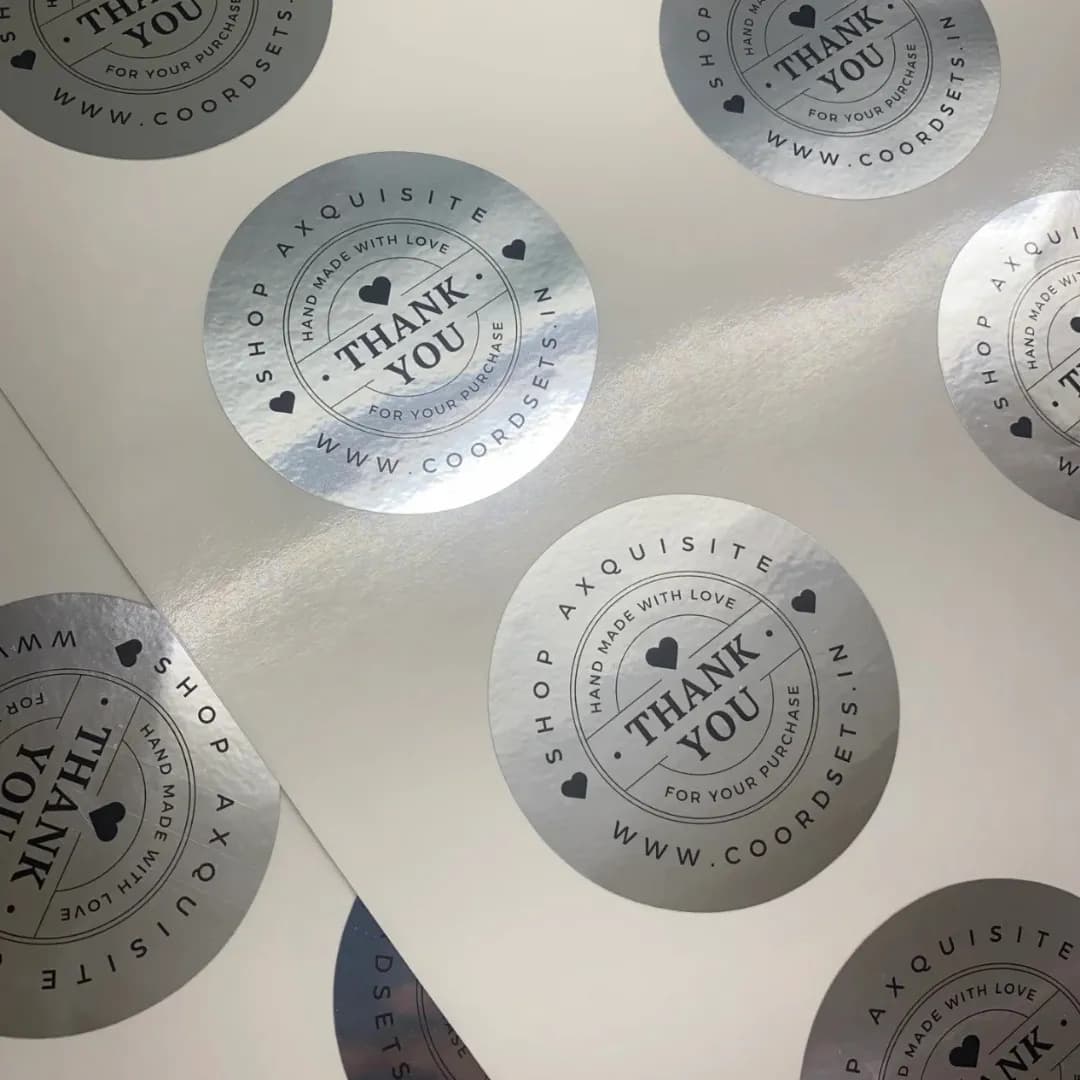 Silver Foil Stickers & Labels - Image 2