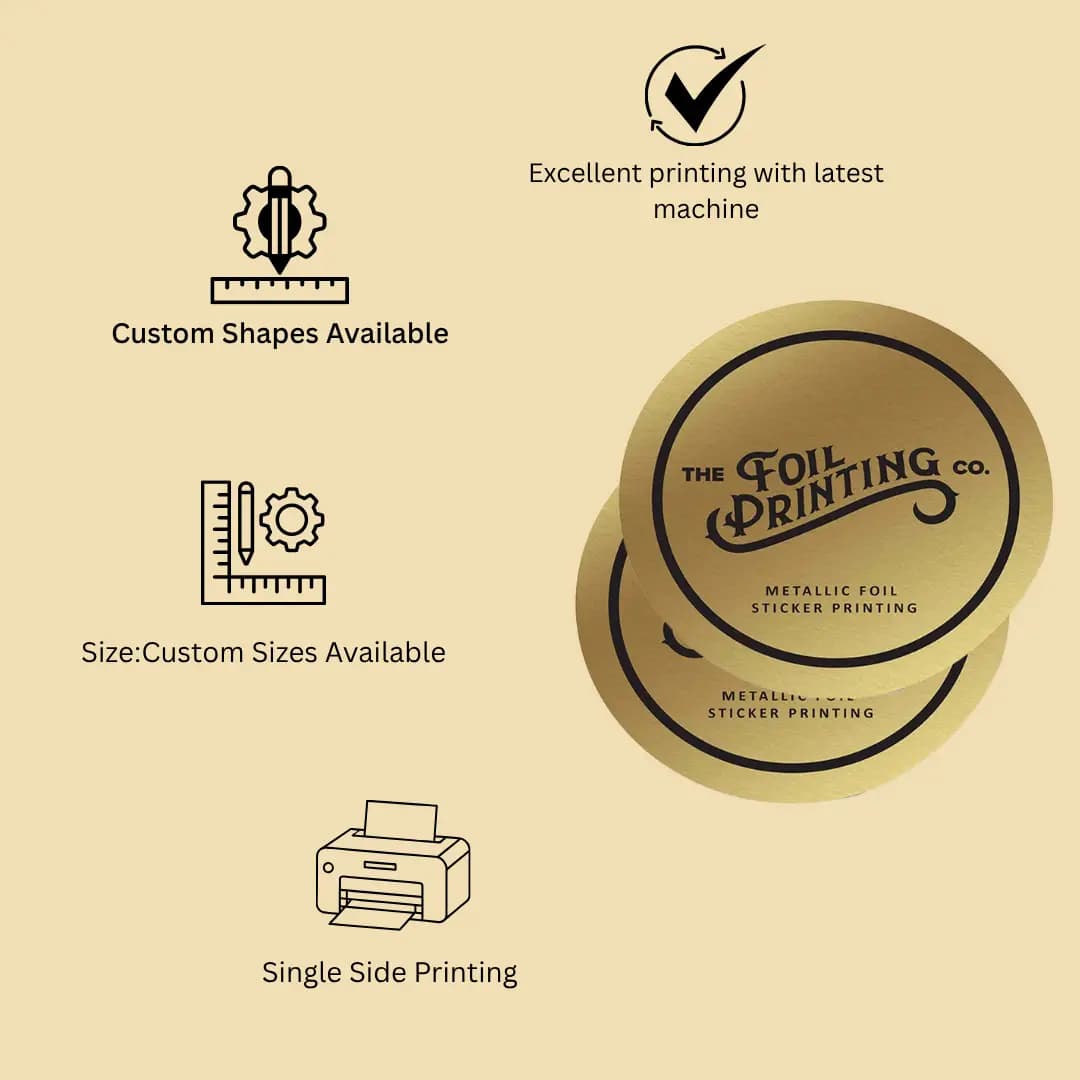 Gold Foil Stickers & Labels - Image 5
