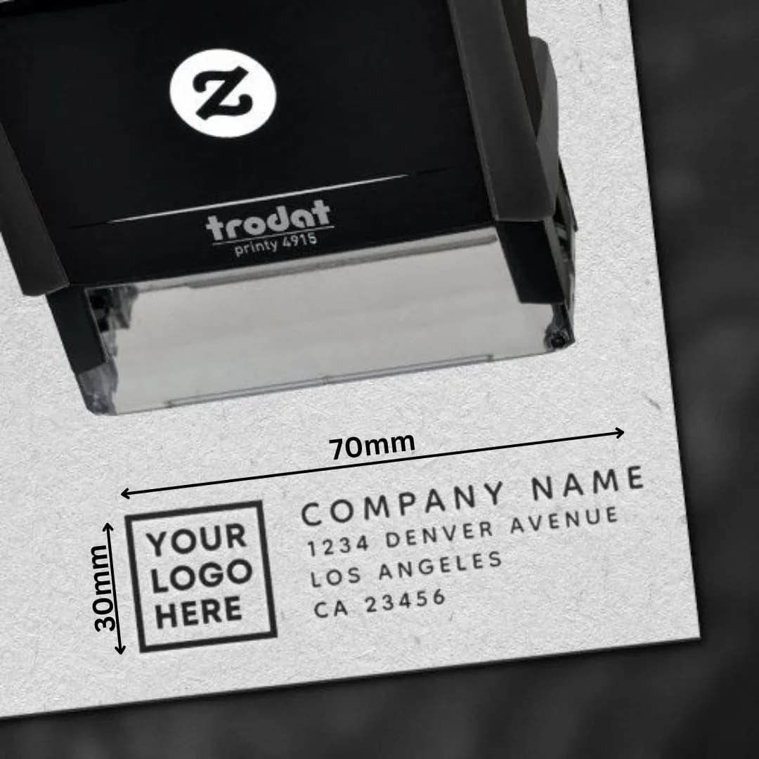 Self-Inking Stamps - 70 mm × 30 mm - Image 1