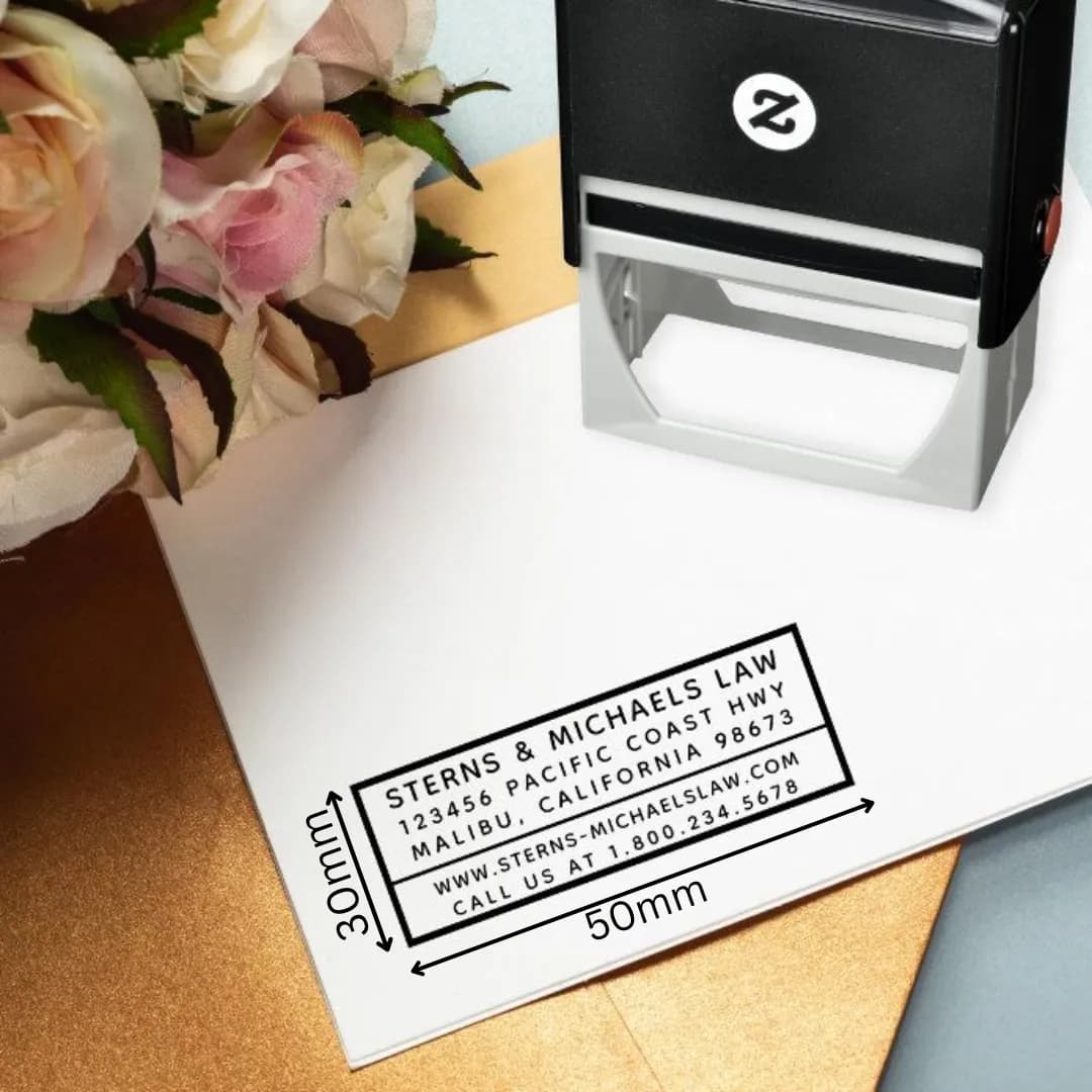 Self-Inking Stamps - 50 mm × 30 mm - Image 1