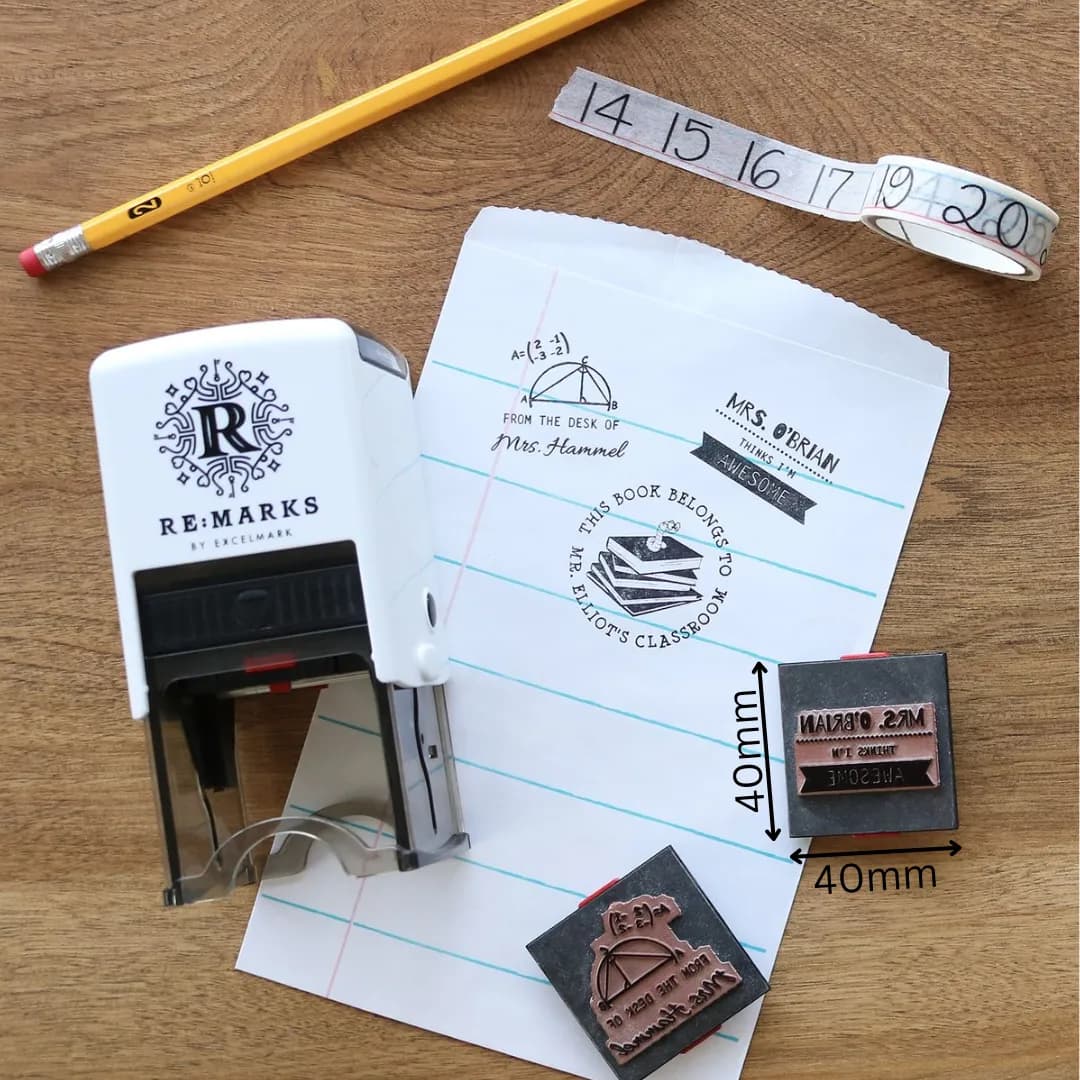 Self-Inking Stamps - 40 mm × 40 mm - Image 2