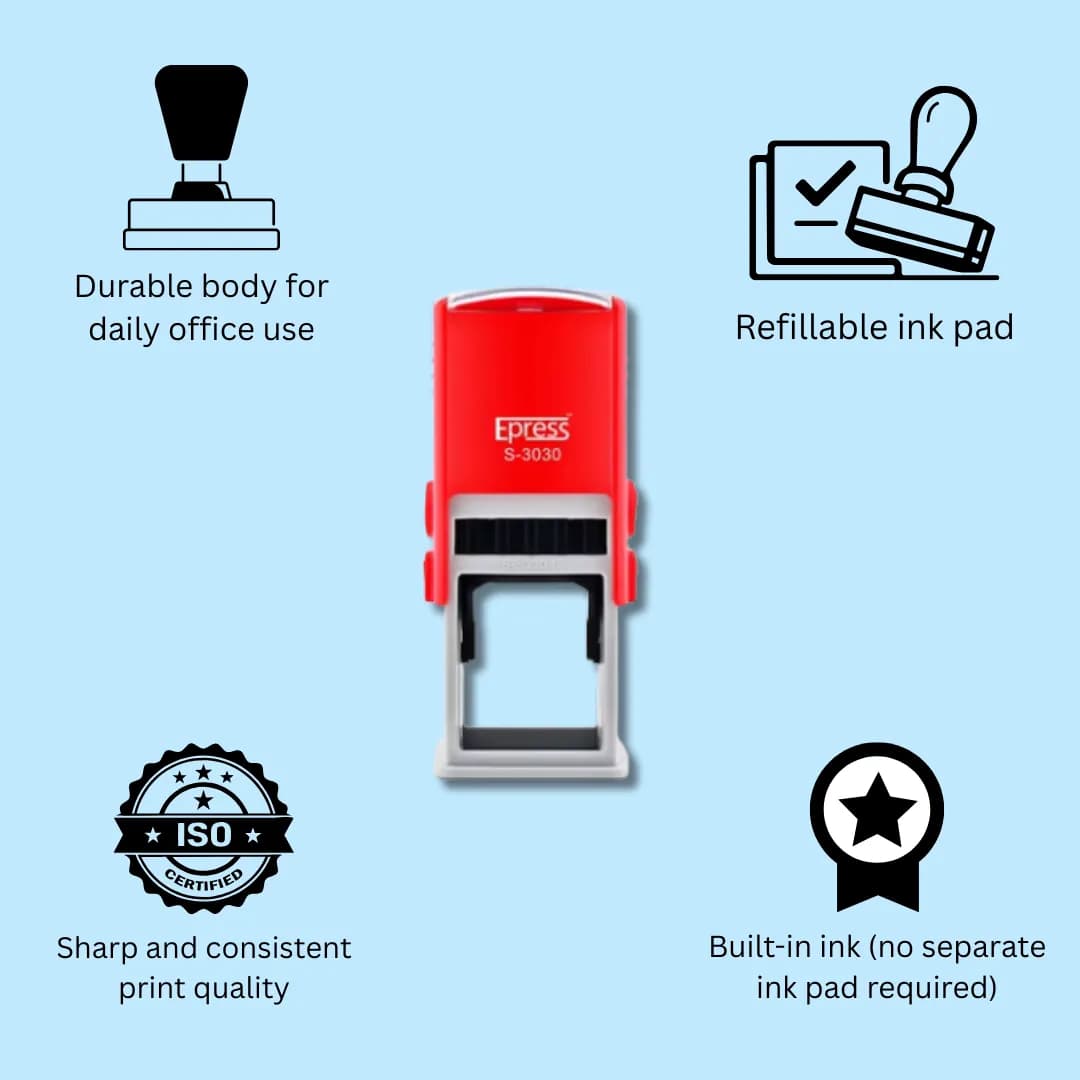  Self-Inking Stamps - 30 mm × 30 mm - Image 5