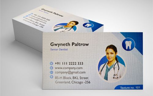 Gloss Coated + Texture Visiting Card